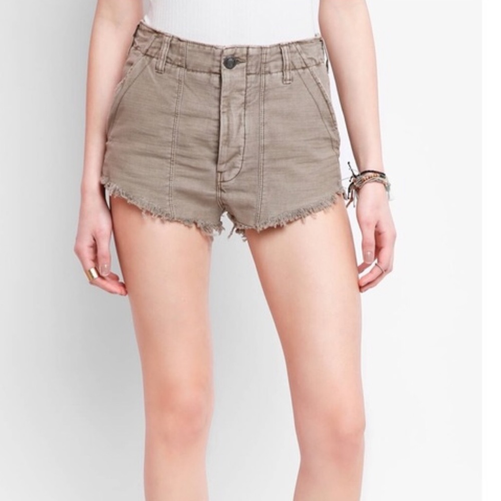 tan shorts from free people!
